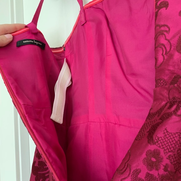 Nanette Lenore pink magenta embroidered dress - Picture 7 of 8